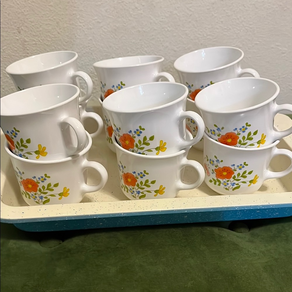 Vintage Floral Corelle Corning Wear Mugs - Picture 15 of 16